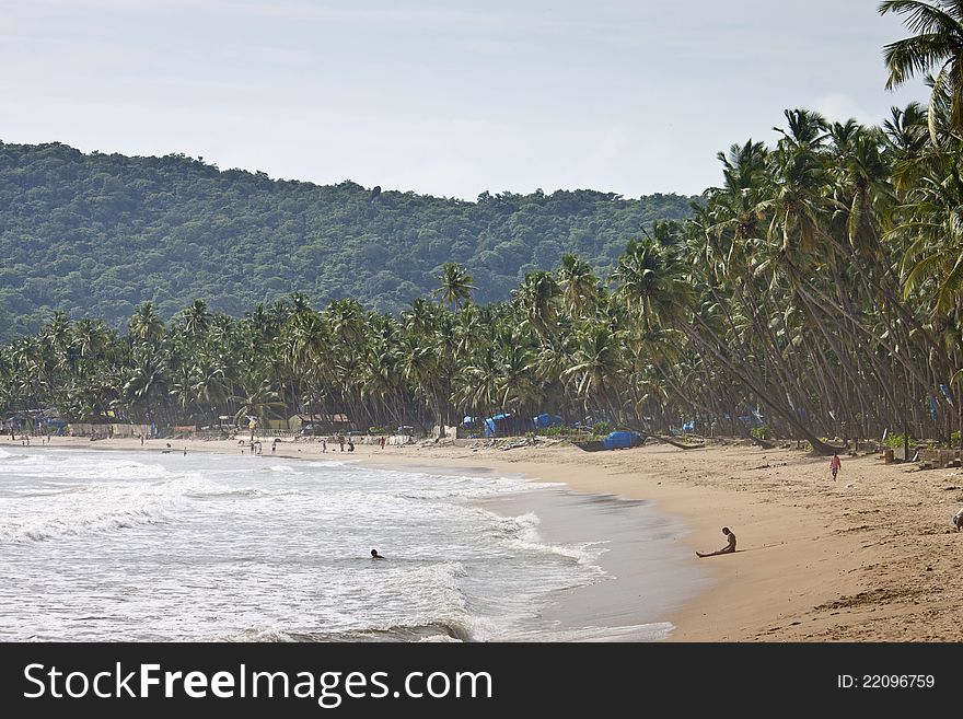 Tropical beach paradise - Palolem, Goa, India