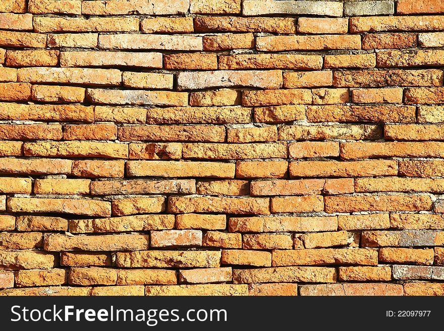 Texture of old brick wall  at Ayudhaya near Bangkok, Thailand. Texture of old brick wall  at Ayudhaya near Bangkok, Thailand.