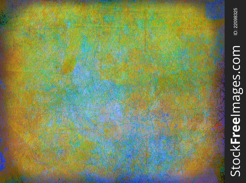 Grunge Colorful Wall Background