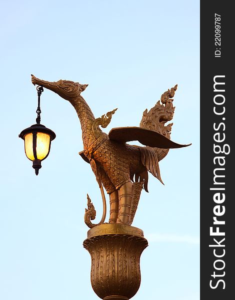 Thai street lantern - dragon