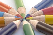 Pencil Crayons Royalty Free Stock Photo