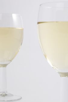 Two Glasses Of With Wine Royalty Free Stock Photography