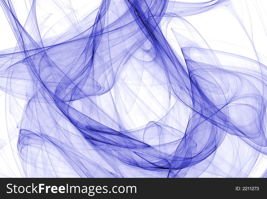 Chaotic transparent blue abstract illustration. Chaotic transparent blue abstract illustration
