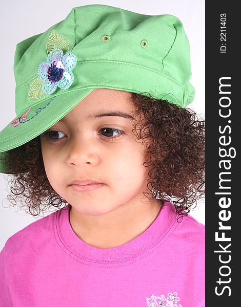 Girl In Green Hat