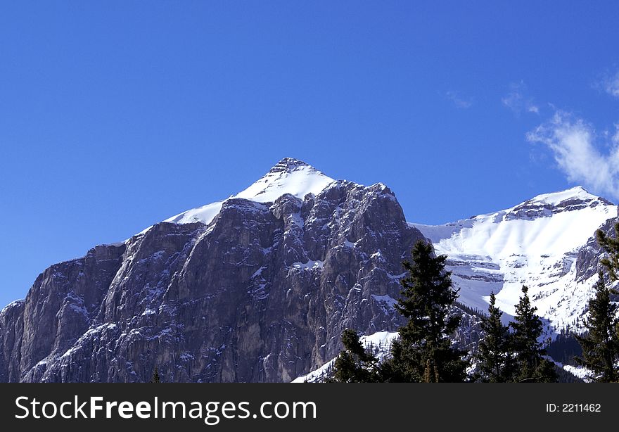 Pyramid peak in Canmore, Alberta. Pyramid peak in Canmore, Alberta.