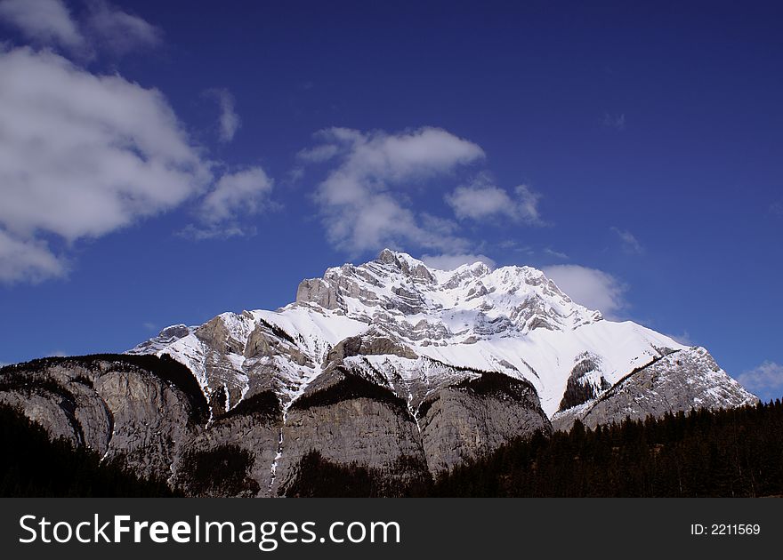 Cascade mountain portrait, Banff natioinal park, Alberta.