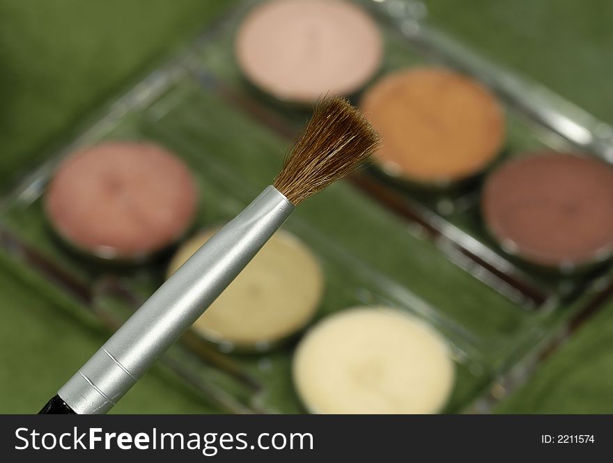 Photo of a a Makeup Brush - Cosmetic Related. Photo of a a Makeup Brush - Cosmetic Related