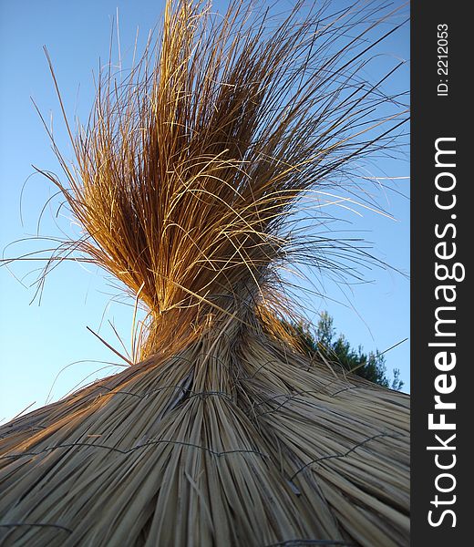 A pice of a straw structure