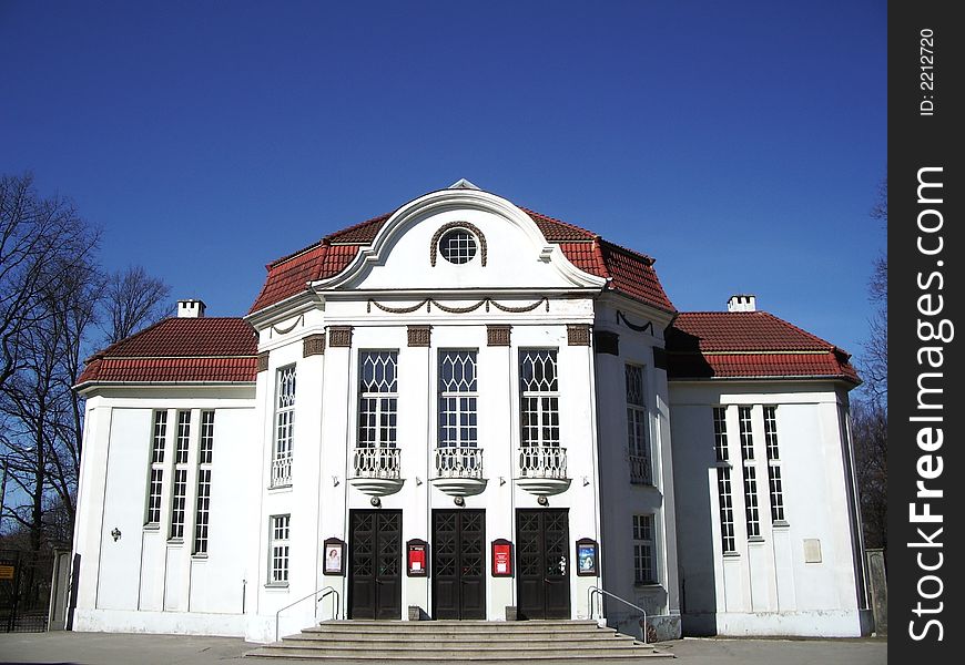 Balconied theatre in Tartu, Estonia