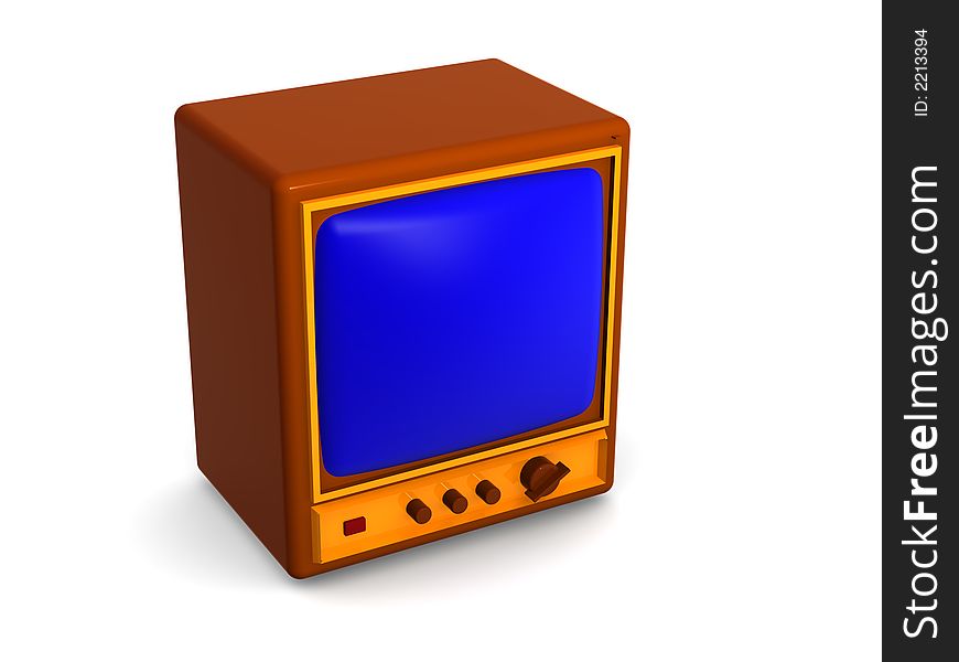 Very beautiful three-dimensional graphic object. TV. 3d