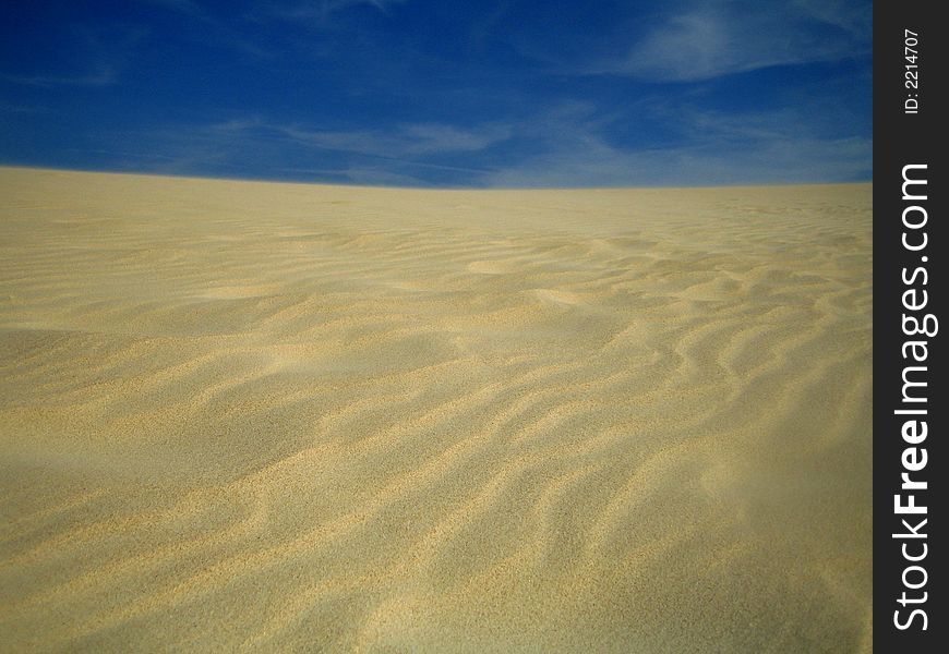 Gigantic dune in Tarifa (Spain)