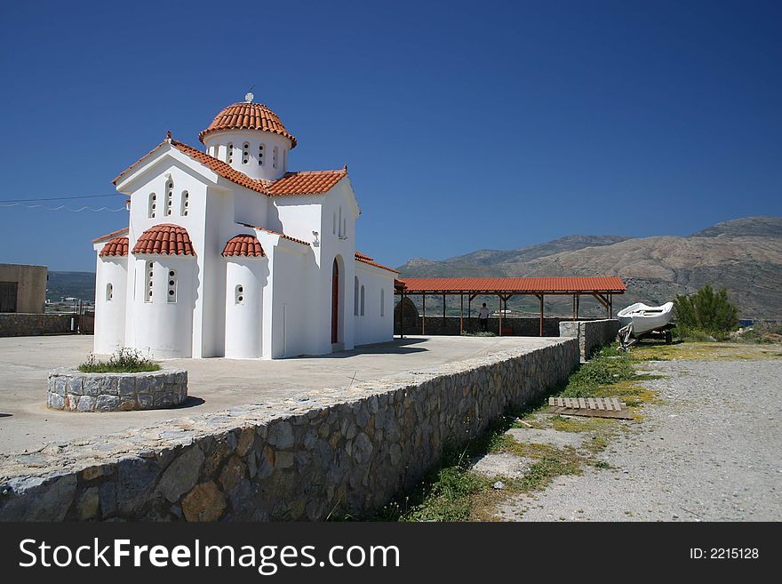 White Church, Crete, Greece