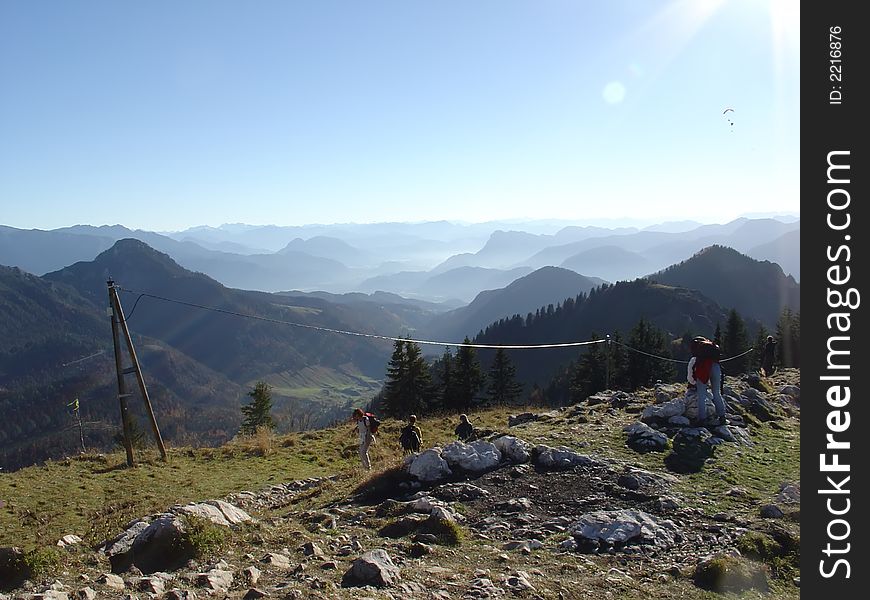 On A Hike In The Alps