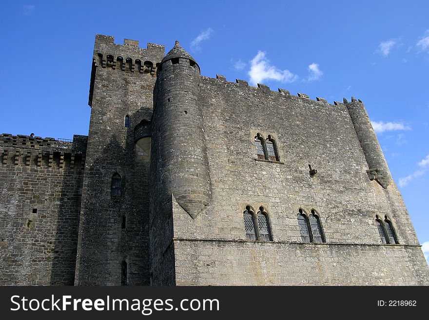 Beynac Castle And Blue Sky