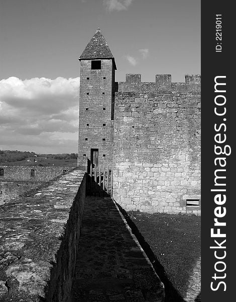 Photo of Beynac Castle in Perigord, France. Photo of Beynac Castle in Perigord, France