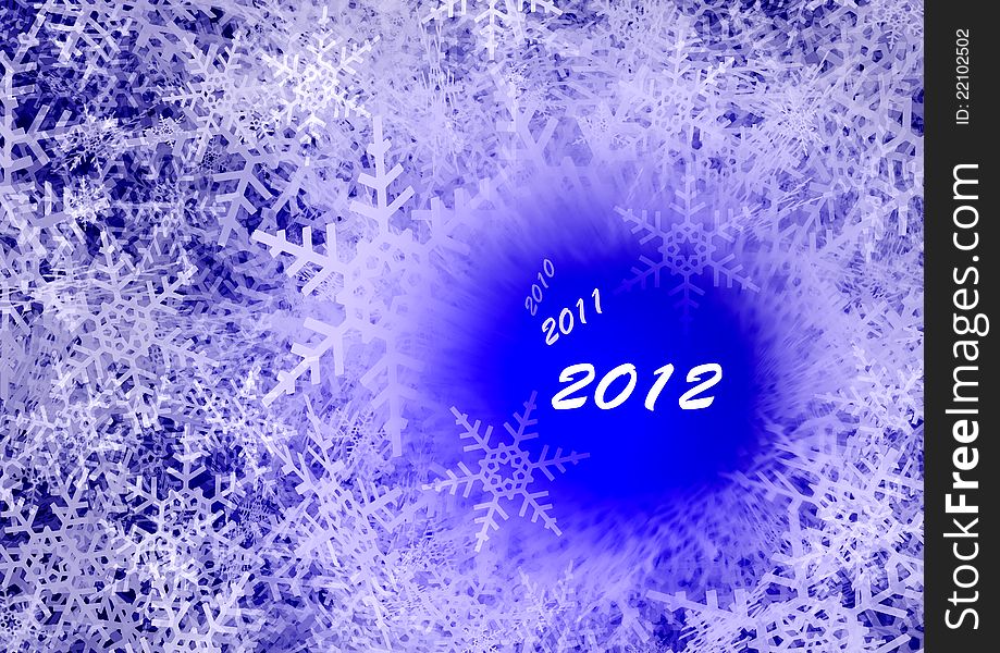 Calendar representing the transition from year to year - 2012. Calendar representing the transition from year to year - 2012