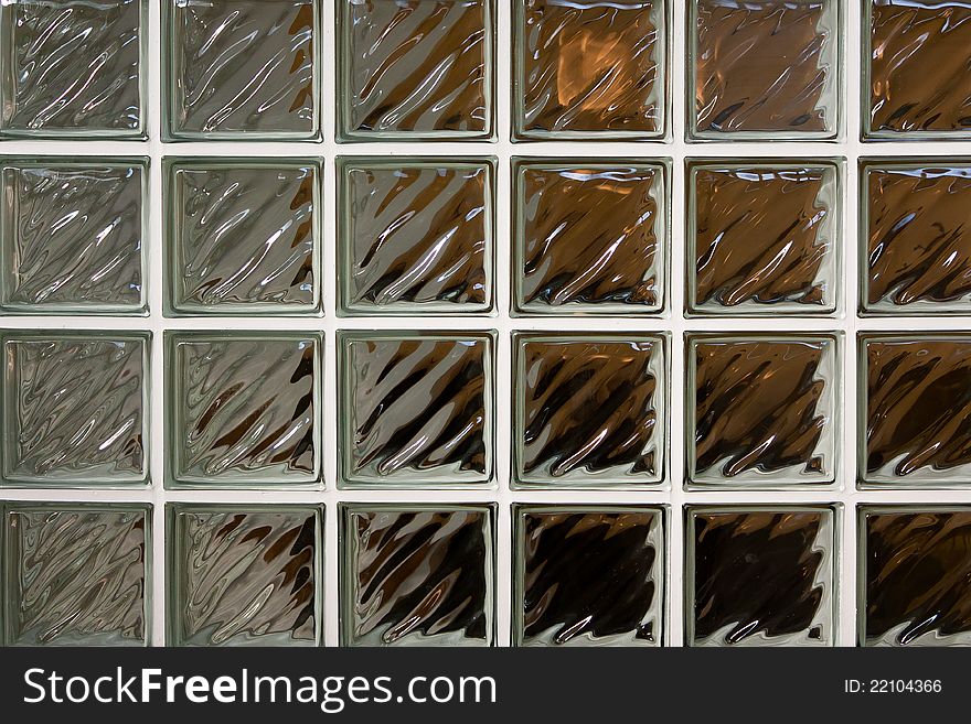 A wall made of glass. A wall made of glass