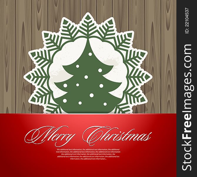 Vector background on the Christmas theme. Vector background on the Christmas theme