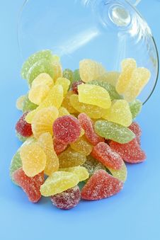Colorful Fruity Chewy Sweet And Sour Candy Stock Photography