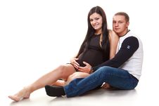 Portrait Of Happy Pregnant Woman With Husband Royalty Free Stock Photo Portrait Of Happy Pregnant Woman With Husband Royalty Free Stock Photo