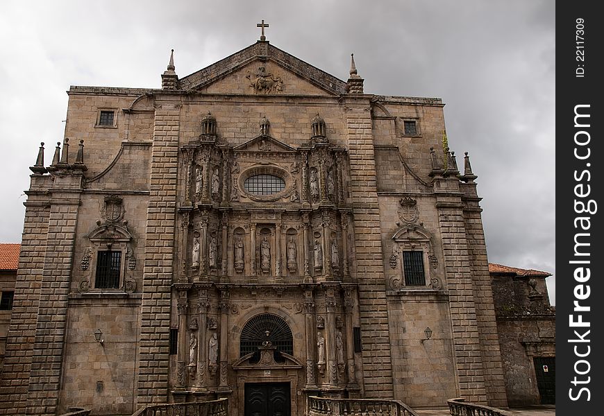 Church of San Martin Pinario in Santiago de Compostela,Spain