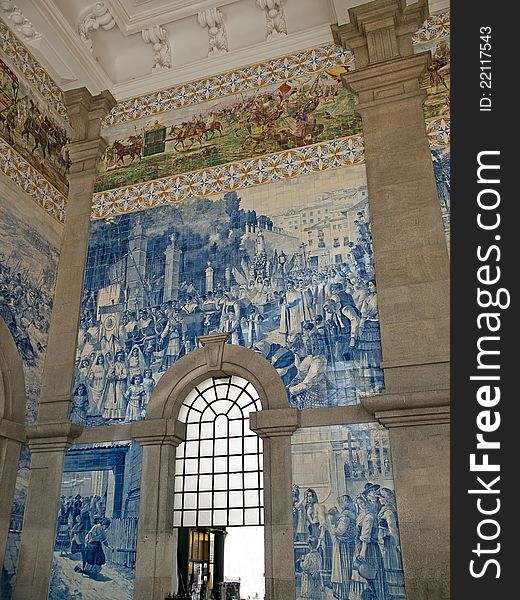 Railway station in Porto,Portugal. Railway station in Porto,Portugal