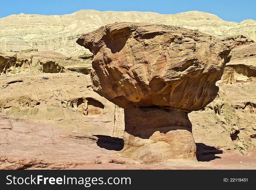 Geological Formation In Timna Park, Israel