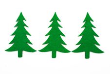 Three Fir Trees Royalty Free Stock Photos Three Fir Trees Royalty Free Stock Photos