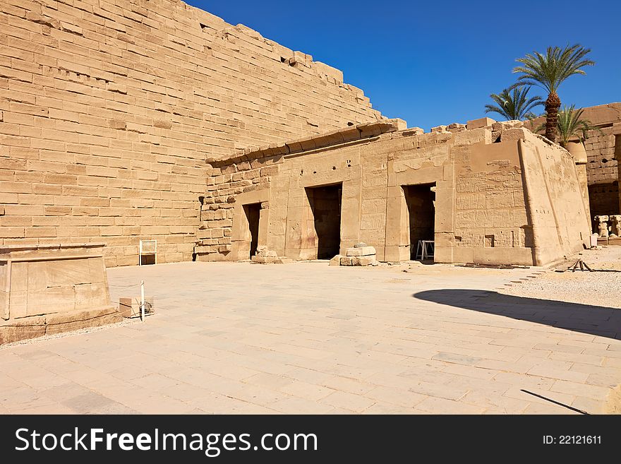 Main court in Temple Complex of Karnak, Egypt