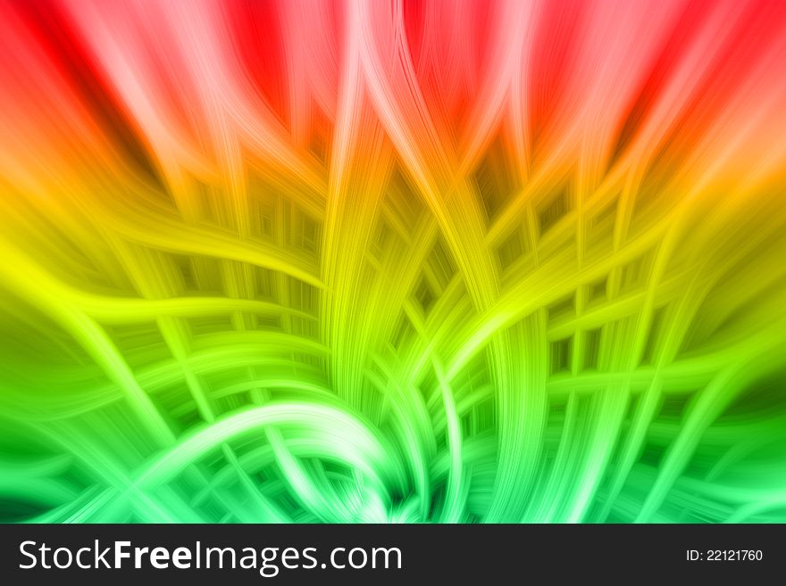 Colorful abstract background in red, yellow and green.