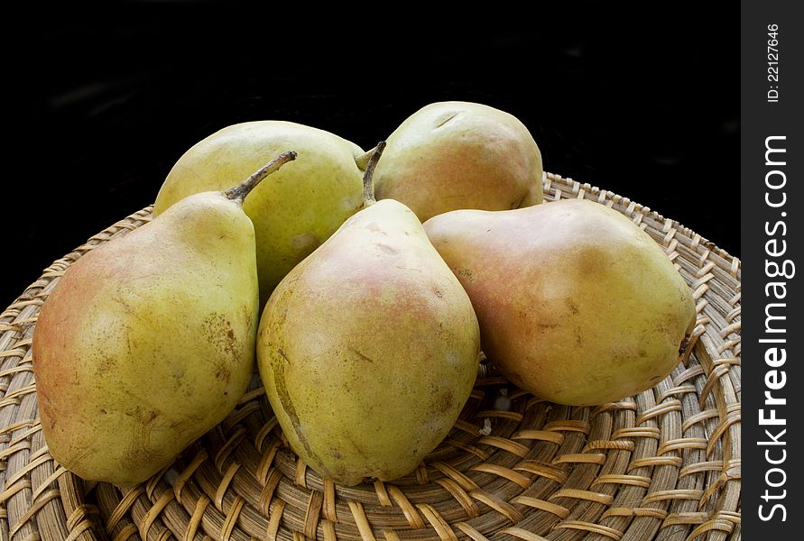 Pears On Black
