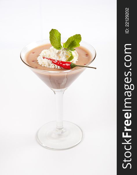 Gourmet italian dessert panna cotta