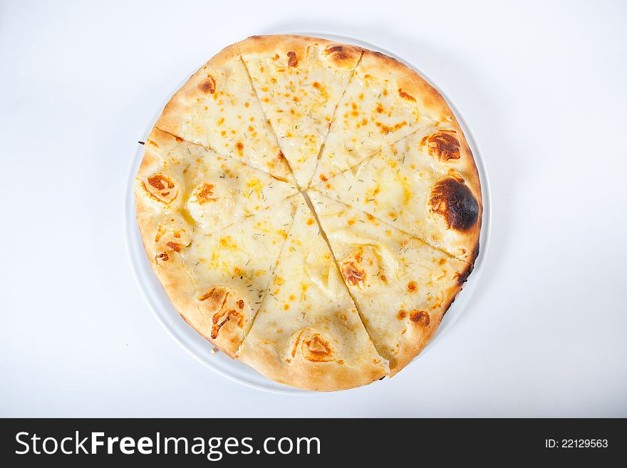 Traditional italian bread baked with cheese. Traditional italian bread baked with cheese