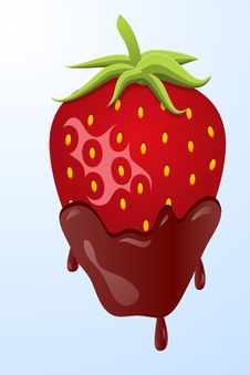 Strawberry Dipped In Chocolate Stock Photo Strawberry Dipped In Chocolate Stock Photo