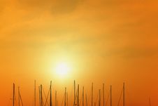 Sunset On The Dock Stock Images Sunset On The Dock Stock Images
