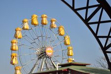 Big Yellow Wheel Stock Photos