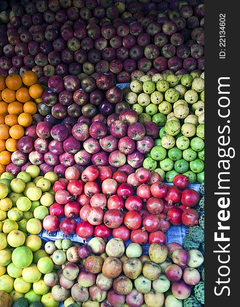 Fruits for sale on a market