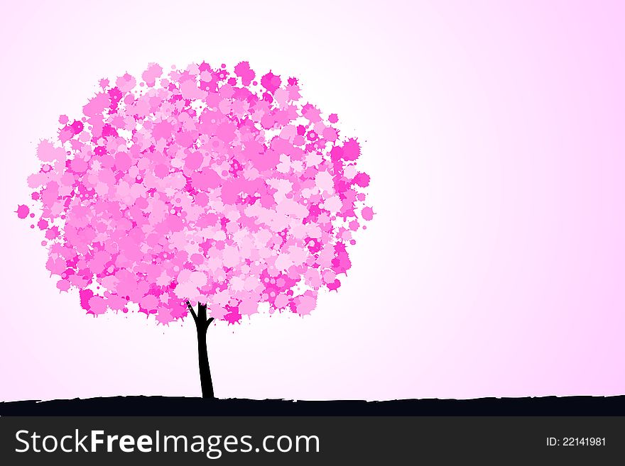 Pink tree.