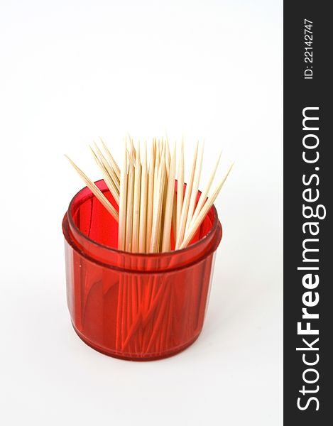 Toothpicks In Red Box