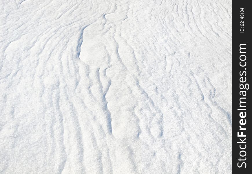 Snow surface after a blizzard. Snow surface after a blizzard