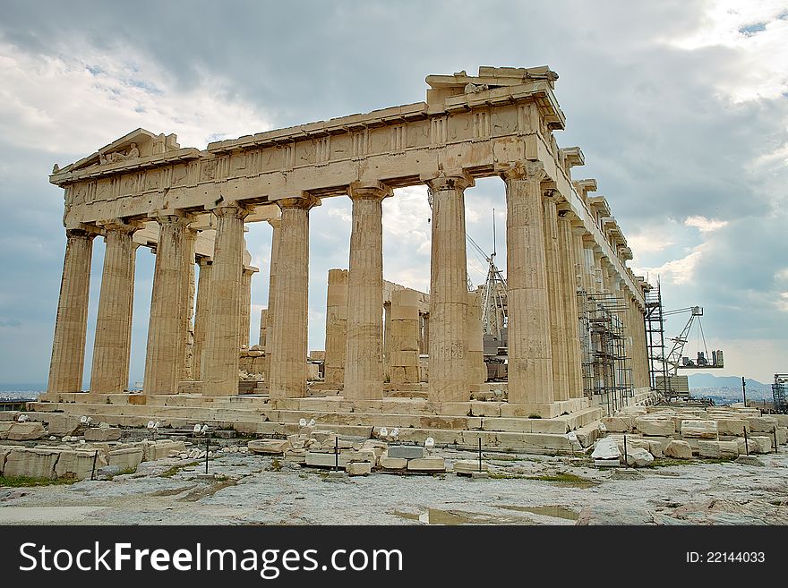 Acropolis Temple In Athens