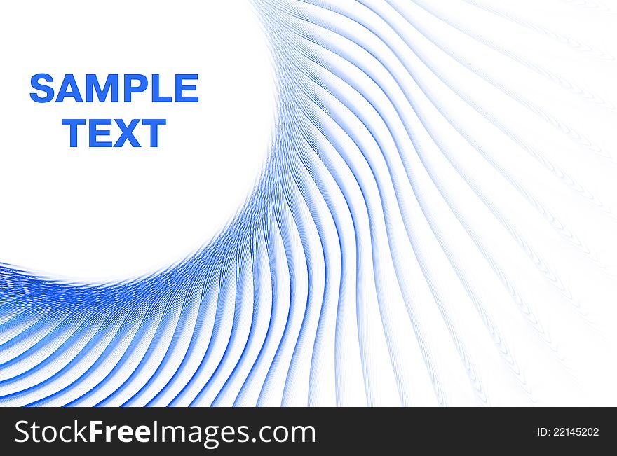 Abstract template with blue shape. Abstract template with blue shape