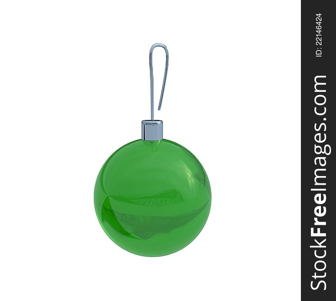 Christmas green decoration ball. Can be used in seasonal holiday projects. Christmas green decoration ball. Can be used in seasonal holiday projects.