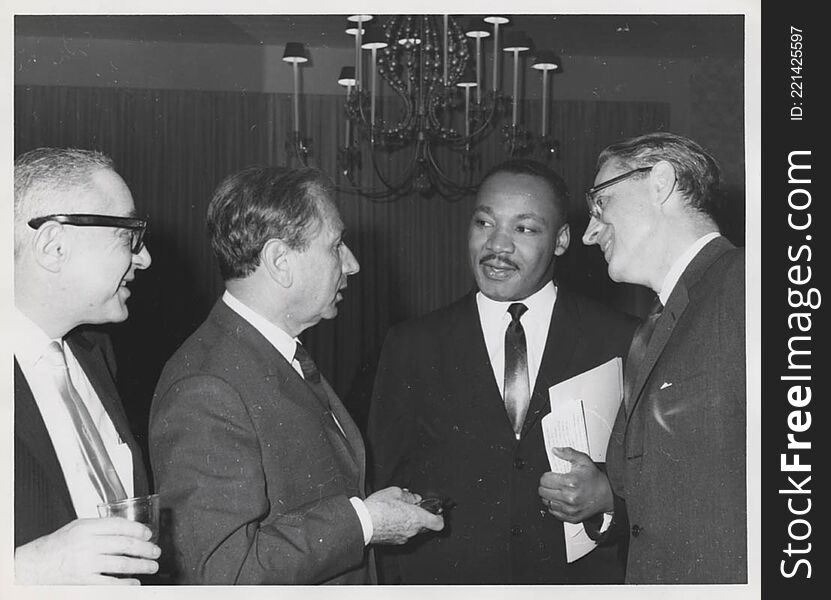 Joachim Prinz, Martin Luther King, Jr., And Shad Polier At American Jewish Congress Fundraising Event