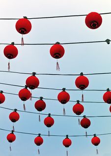 Chinese Paper Lanterns Royalty Free Stock Photography Chinese Paper Lanterns Royalty Free Stock Photography