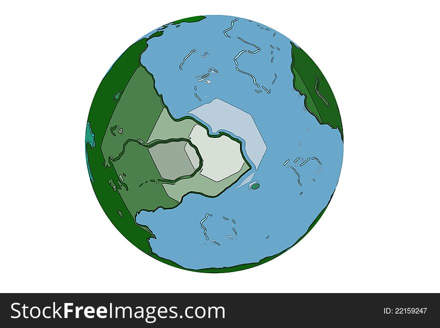 Cartoon Globe