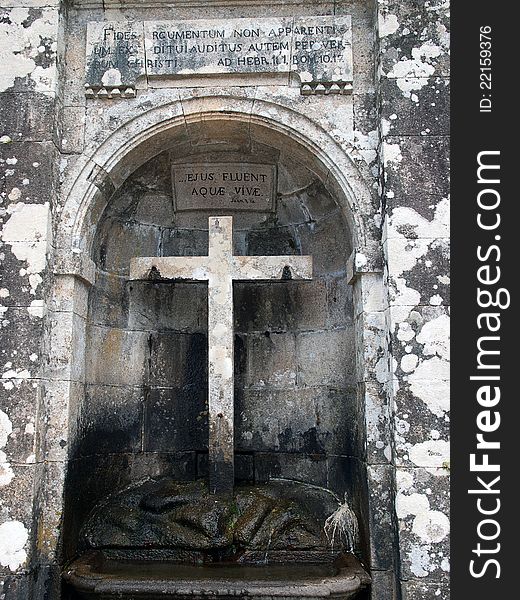 Fountain at the baroque  stairs -Bom Jesus do Monte