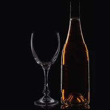 Wine Glass And Wine Bottle Stock Photos Wine Glass And Wine Bottle Stock Photos