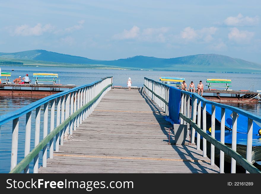 A pier on lake