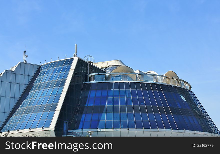 Office building on the bridge Bagration in Moscow. Office building on the bridge Bagration in Moscow